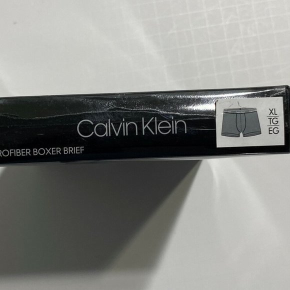Calvin Klein Microfiber Stretch Boxer Brief - Gray - XL - NP2147N - New In Box - Picture 2 of 3